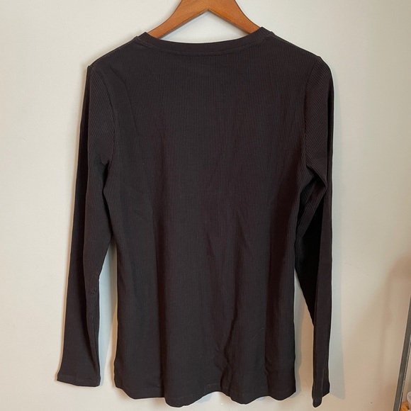 Woolx Hadley Ribbed Crew French Roast - Picture 5 of 8